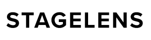 StageLens Logo black white